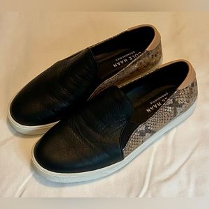 Cole Haan Grand Series Black with Snakeskin accents Slip on Sneaker